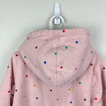 Load image into Gallery viewer, Mini Boden Shagy Lined Hoodie Provence Dusty Pink Multi Spot 8-9
