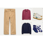 Load image into Gallery viewer, Crewcuts Boys' Stretch Corduroy Pants Brown 6
