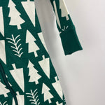Load image into Gallery viewer, Hanna Andersson Holiday Footed HannaJams Sleeper Winter Green 75 12-18 Months NWT

