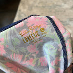 Load image into Gallery viewer, Lilly Pulitzer Girls Mini Weekender Luxletic Legging Low Tide Navy Garden Variety L 8-10
