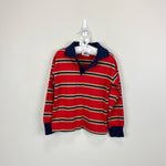 Load image into Gallery viewer, Vintage Healthtex Long Sleeve Striped Polo Shirt 7 USA
