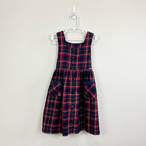 Vintage OshKosh B'gosh Plaid Jumper Dress 6