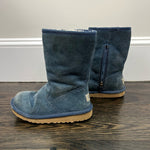 Load image into Gallery viewer, Ugg Australia K Lil Sunshine Side Zip Navy Blue Boots 12
