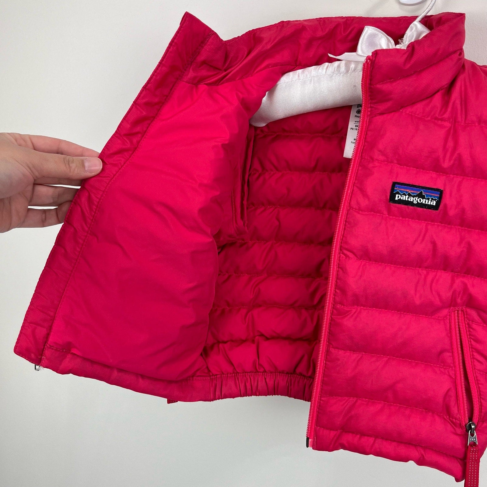 Patagonia Baby Down Sweater Coat Pink 6 Months