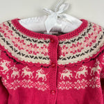 Load image into Gallery viewer, Janie and Jack Fair Isle Reindeer Cardigan 12-18 Months
