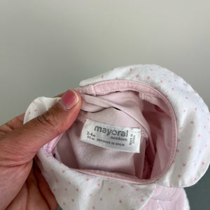 Mayoral Baby Pink Ruffle Cupcake Footie 2-4 Months