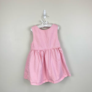 Vintage Lee Pink Denim Jumper Dress 4T USA