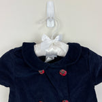 Load image into Gallery viewer, Nantucket Kids Corduroy Bow Holiday Dress 9-12 Months
