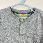 Load image into Gallery viewer, Mini Boden Washed Cotton Henley T-shirt Grey Marl 8-9
