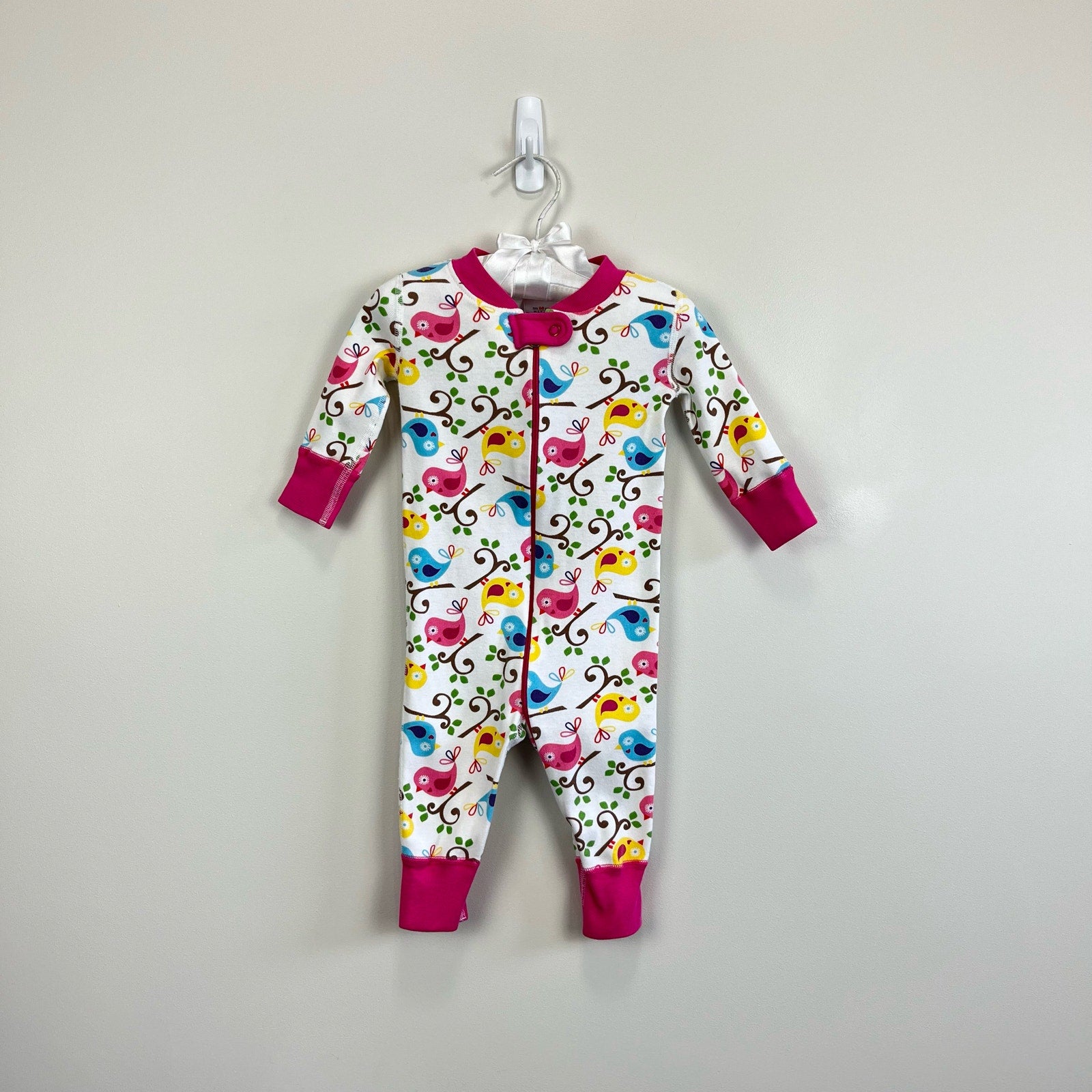 Hanna Andersson Colorful Bird Pajamas 60 cm (6-9 Months)