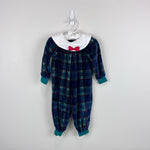 Load image into Gallery viewer, Vintage Gymboree Holiday Plaid Velour One Piece Newborn 3-6 Months NWT
