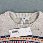 Load image into Gallery viewer, Janie and Jack The Flurry Fair Isle Sweater Snow Natural 2T NWT
