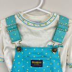 Load image into Gallery viewer, Vintage OshKosh B'gosh Blue Floral Jumper Set 6 USA
