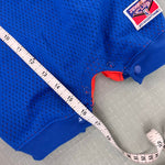 Load image into Gallery viewer, Vintage Mighty-Mac Knicks Basketball Romper Set Blue Orange 12 Months
