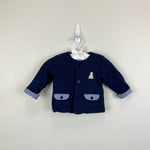 Load image into Gallery viewer, Mayoral Baby Navy Blue Cardigan Sweater 1-2 Months
