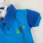 Load image into Gallery viewer, Vintage McBabyBlue Fish Polo Shirt 0-3 Months
