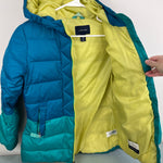 Load image into Gallery viewer, Lands' End Kids Color Block Down Winter Jacket M 10-12
