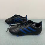 Load image into Gallery viewer, Adidas Kids' Goletto VIII FG Soccer Cleats Black Blue 2 NWT
