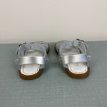 Load image into Gallery viewer, Saltwater Original Girls Silver Sandals 9
