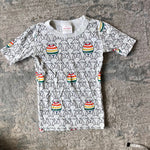 Load image into Gallery viewer, Hanna Andersson Easter Bunny Rainbow Egg Short John PJs 130 cm 8
