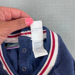 Load image into Gallery viewer, Vintage Weebok Classic Navy Blue Terry Shortall Romper 24 Months
