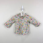Load image into Gallery viewer, Bonpoint Floral Ruffle Long Sleeve Blouse Top 6 Months
