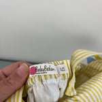 Load image into Gallery viewer, Mini Boden Sunshine Woven Dungarees Ivory Daffodil Sun 2-3
