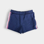 Load image into Gallery viewer, J. Crew Girls Navy Blue Rainbow Stripe Shorts Medium
