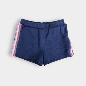 J. Crew Girls Navy Blue Rainbow Trim Short Medium