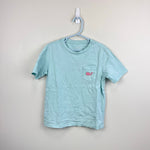 Load image into Gallery viewer, Vineyard Vines Short Sleeve Sticker Whale Pocket T-Shirt Aqua 6
