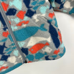 Load image into Gallery viewer, L.L. Bean Gray Fish Hooded Fleece Jacket 6-12 Months
