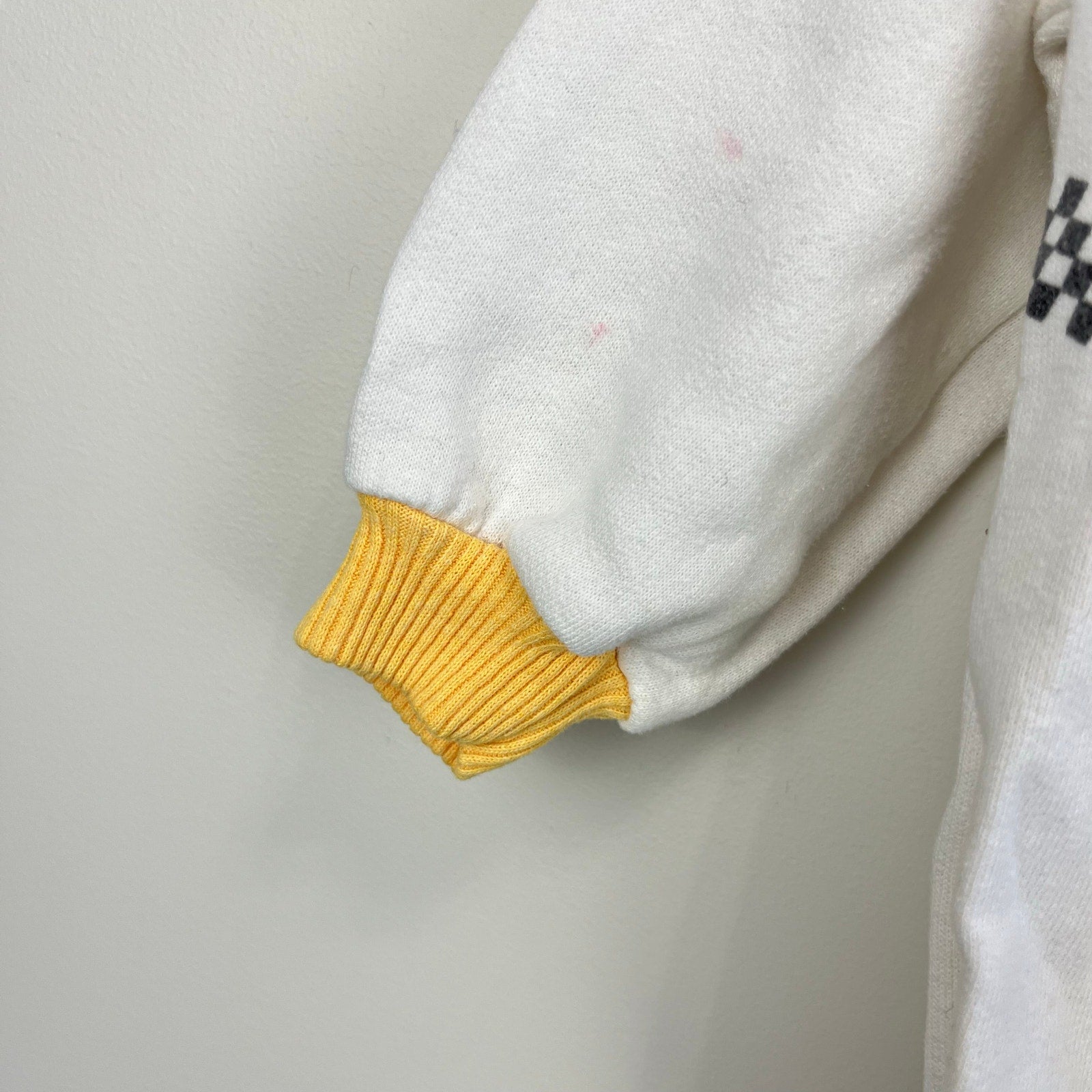 Vintage White & Yellow Heart Sweatshirt 2T USA