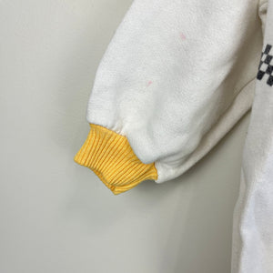 Vintage White & Yellow Heart Sweatshirt 2T USA