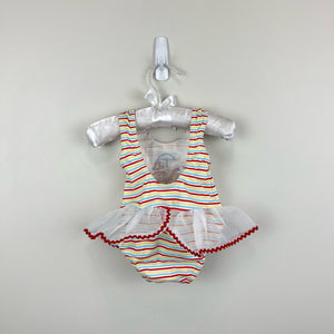 Big Fish by Sweet Potatoes Striped Circus Ruffle Bathing Suit 6 Months