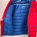 Load image into Gallery viewer, Mini Boden Kids' Pack Away Padded Jacket Rockabilly Red 6-7
