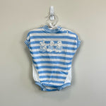 Load image into Gallery viewer, Vintage Carter's Blue Striped Sailor Romper 9 Months USA
