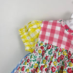 Load image into Gallery viewer, Mini Boden Gathered Woven Dress Hotchpotch Multi 3-6 Months
