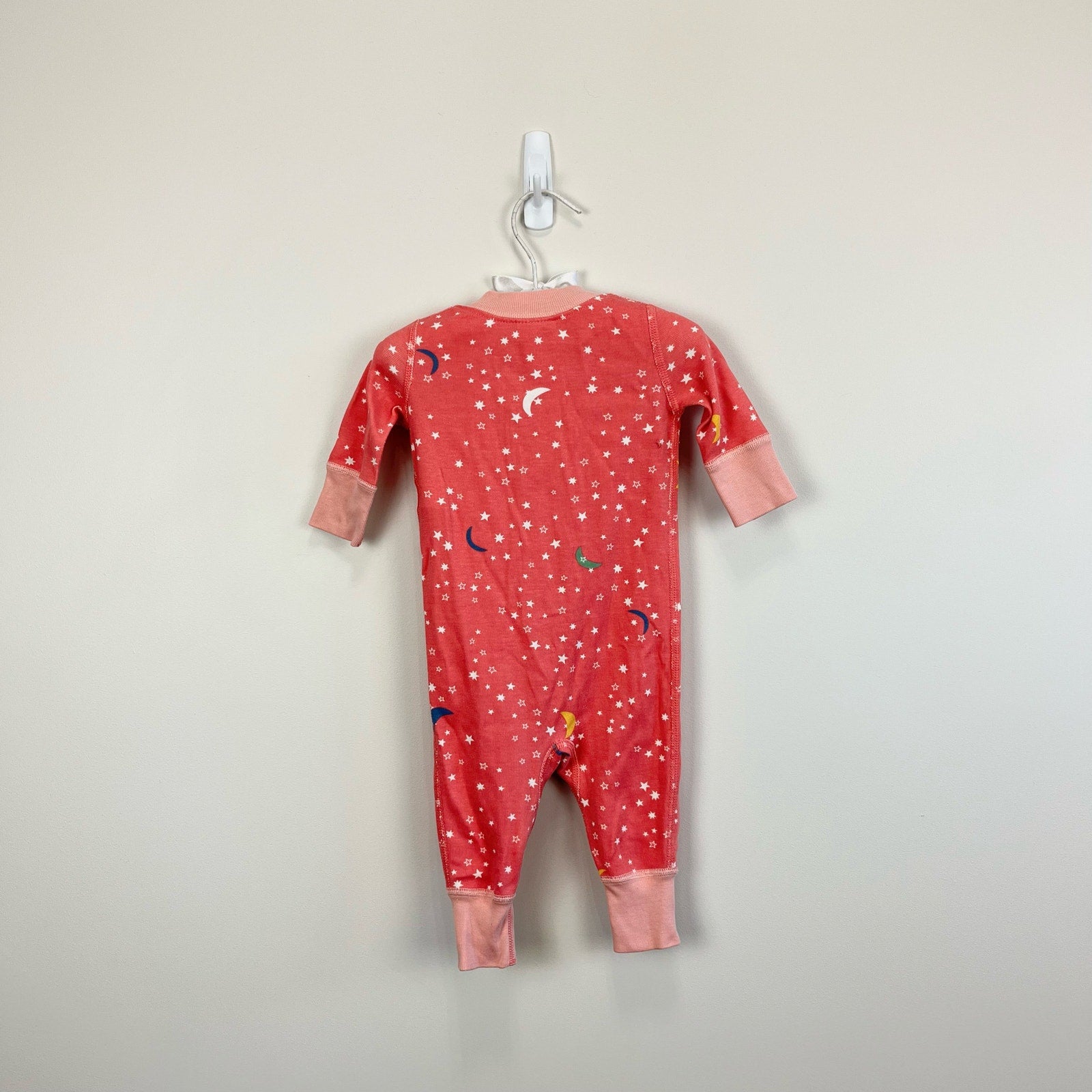 Hanna Andersson Pink Stars and Moon Pajamas 50 cm (0-6 Months)