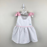 Load image into Gallery viewer, Vintage Healthtex White Seersucker Sailor Bow Dress 12 Months USA
