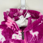 Load image into Gallery viewer, Hatley Fleece Cold Weather Baby Bundler Pink Animals 6-12 Months
