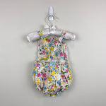 Load image into Gallery viewer, Angel Dear Muslin Ruffle Floral Sunsuit Romper Baby Girl
