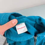 Load image into Gallery viewer, Hanna Andersson Dino Sweatshirt in French Terry Trek Teal 120 cm 6-7
