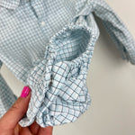 Load image into Gallery viewer, Janie and Jack Blue Plaid Bodysuit 12-18 Months
