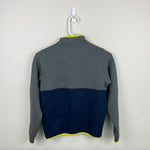 Load image into Gallery viewer, L.L. Bean Kids Quilted Quarter Snap Pullover Colorblock Small 8
