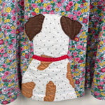 Load image into Gallery viewer, Mini Boden Fun Big Front and Back Applique Jersey Dress Floral Sprout 7-8
