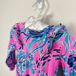 Load image into Gallery viewer, Lilly Pulitzer Girls Velma Bodysuit Mandevilla Pink New Kids on the Dock 6-12 Months
