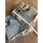 Load image into Gallery viewer, Vintage Levi's Cinched Waist Cut Off Blue Jean Shorts 6
