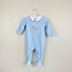 Load image into Gallery viewer, Mayoral Baby Blue Rocking Horse Footie 2-4 Months NWT
