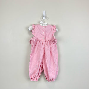 Bella Bliss Pink Corduroy Berkley Overalls 6 Months