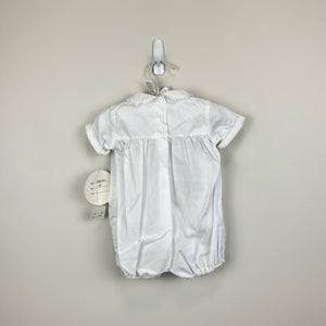 Sarah Louise England Hand Smocked White Bubble Newborn NWT